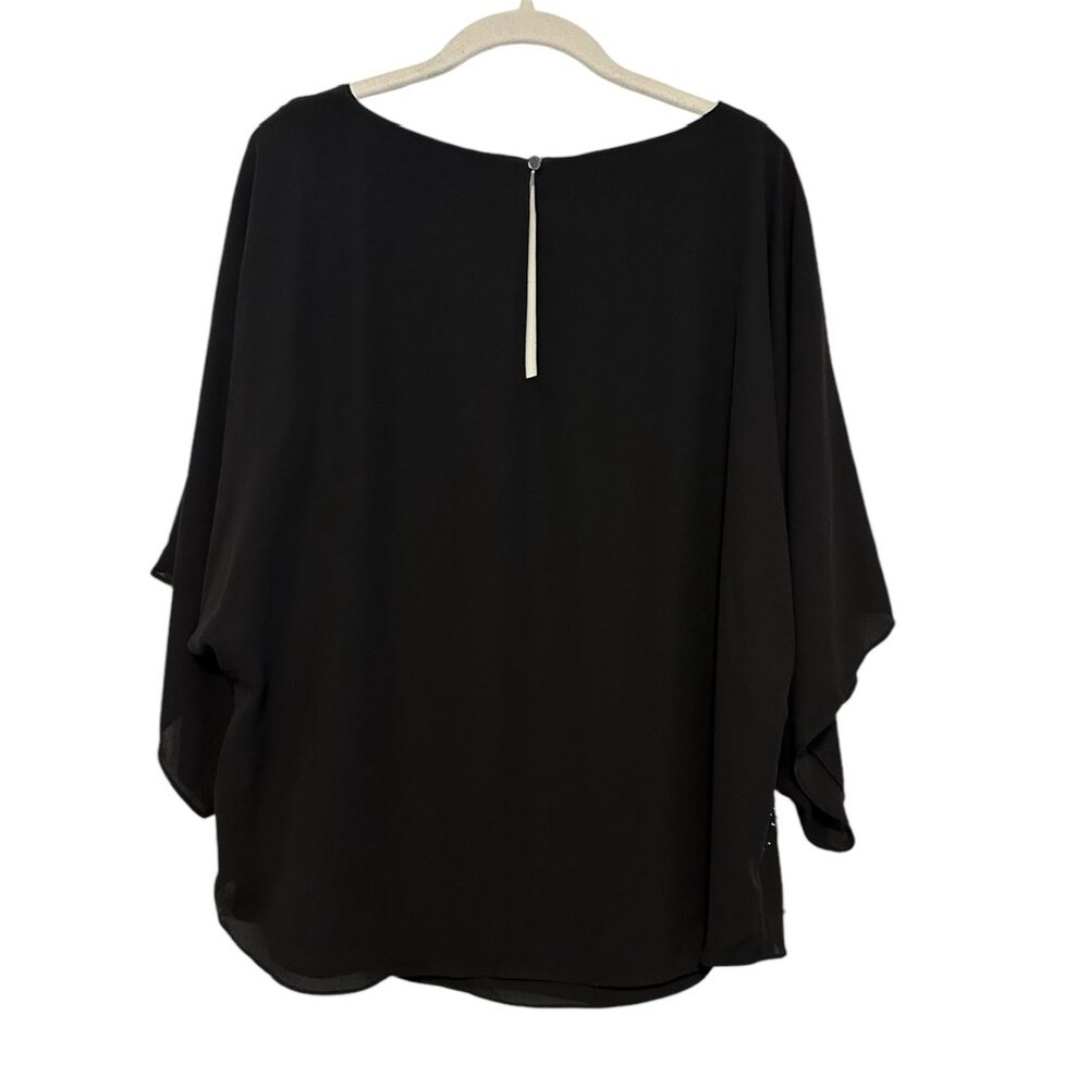 Whitehouse BlackMarket kimono sleeve starburst embellished blouse Size L - Picture 5 of 10